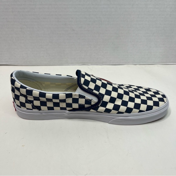 VANS Classic checkerboard print slip on shoes men’s size 13 NWT BLUE - Picture 9 of 16